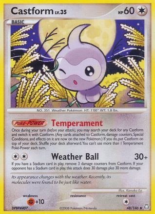 Castform (48) Reverse Holofoil - Legends Awakened