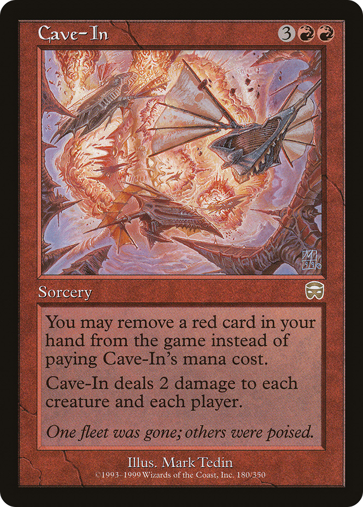 Cave-In (180) Foil - Mercadian Masques
