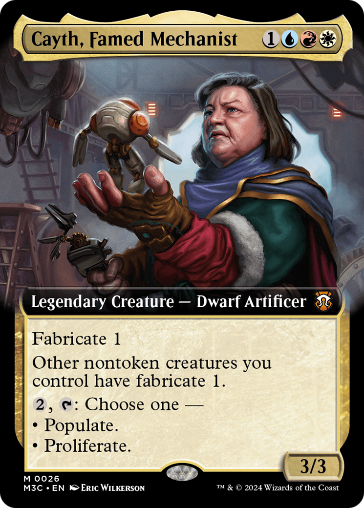 Cayth, Famed Mechanist (Extended Art) (026) - Commander: Modern Horizons 3