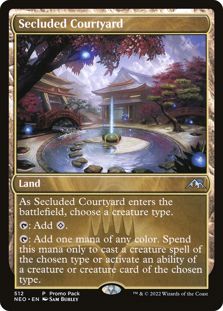 Secluded Courtyard (512) Foil - Kamigawa: Neon Dynasty