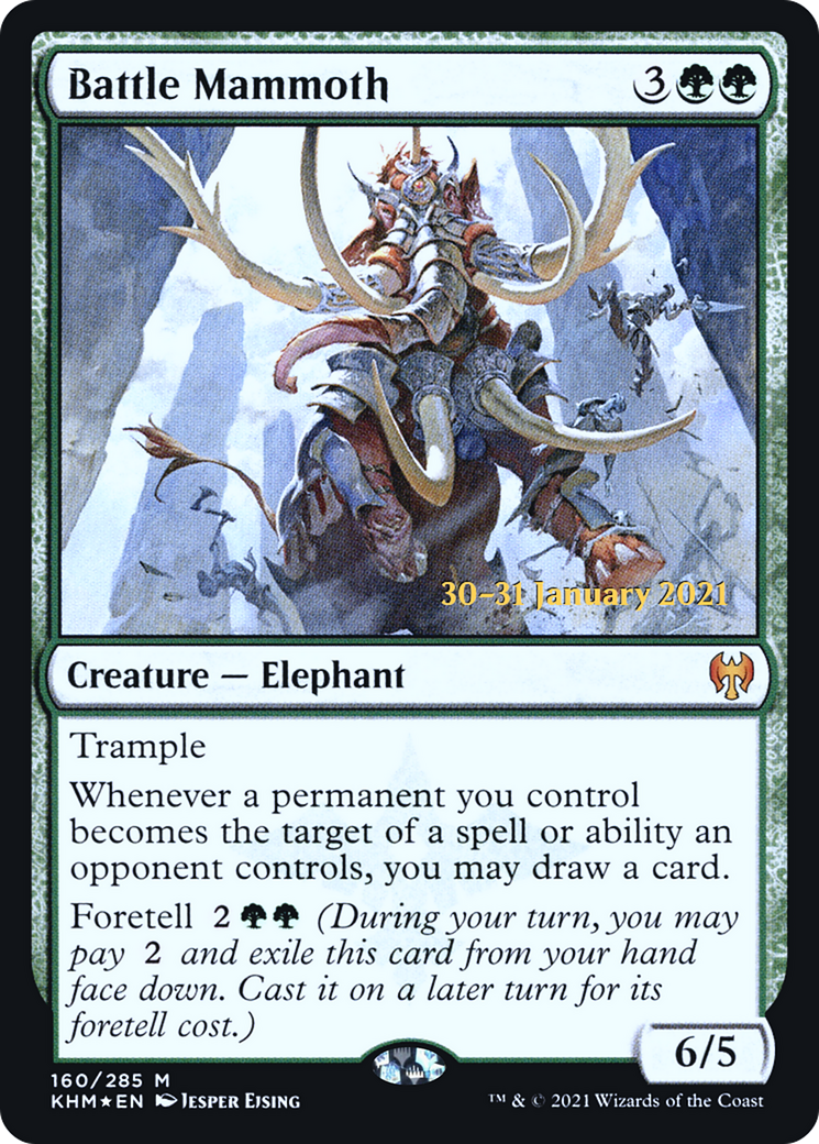 Battle Mammoth (160) Foil - Kaldheim Promos