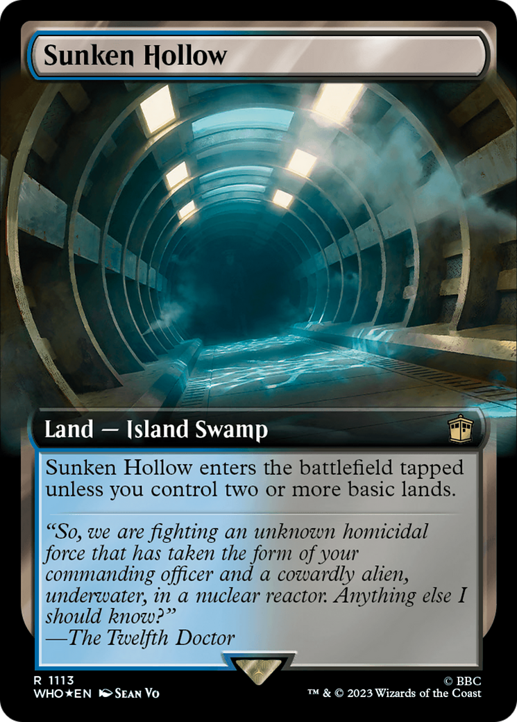 Sunken Hollow (Extended Art) (Surge Foil) (Extended Art) (1113) Foil - Doctor Who