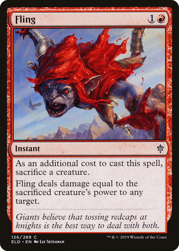 Fling (126) Foil - Throne of Eldraine