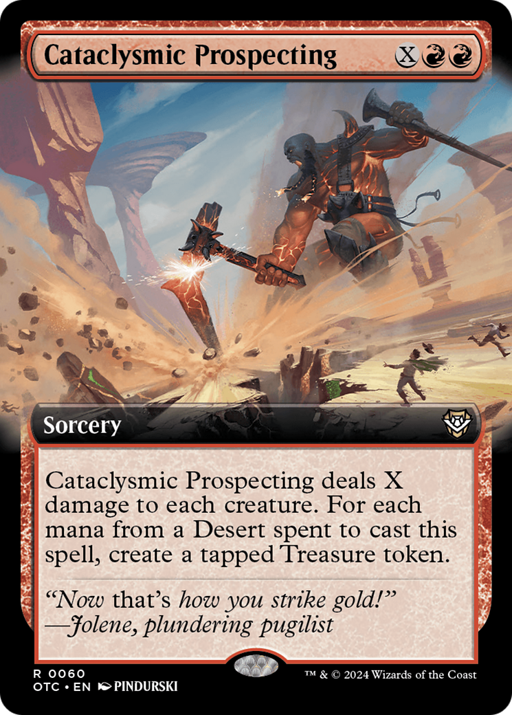 Cataclysmic Prospecting (Extended Art) (060) - Outlaws of Thunder Junction Commander