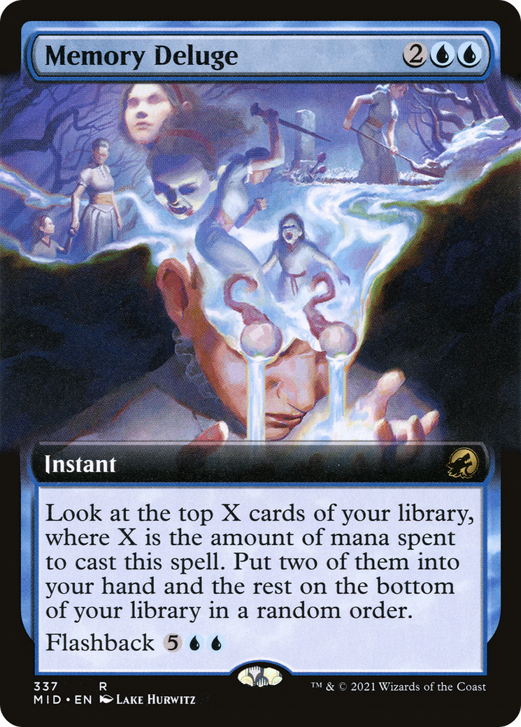Memory Deluge (Extended Art) (337) - Innistrad: Midnight Hunt