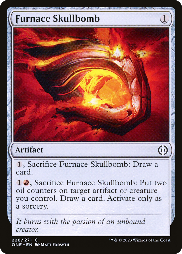 Furnace Skullbomb (228) Foil - Phyrexia: All Will Be One