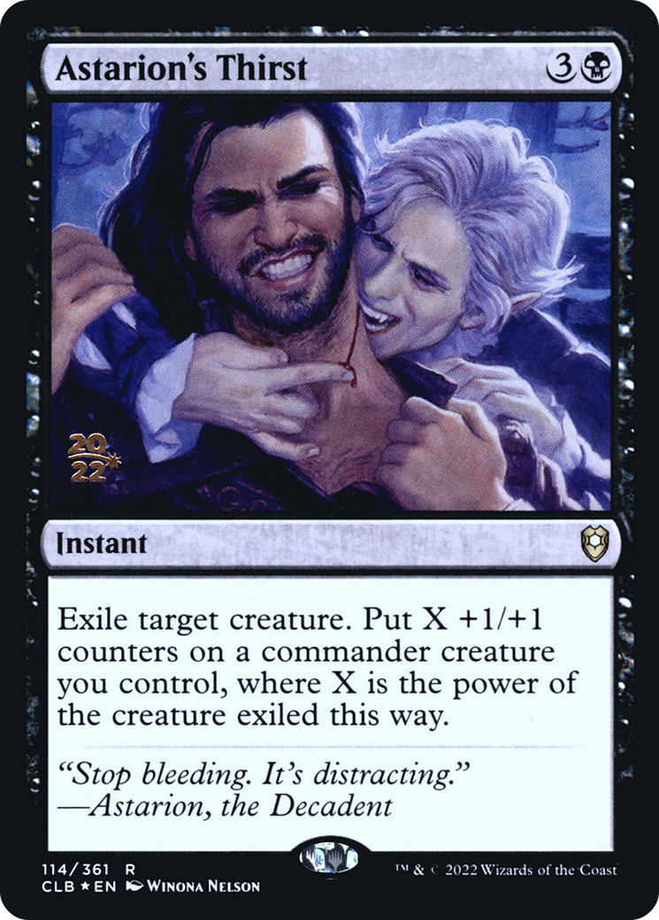 Astarion's Thirst (114s) Foil - Battle for Baldur's Gate Promos