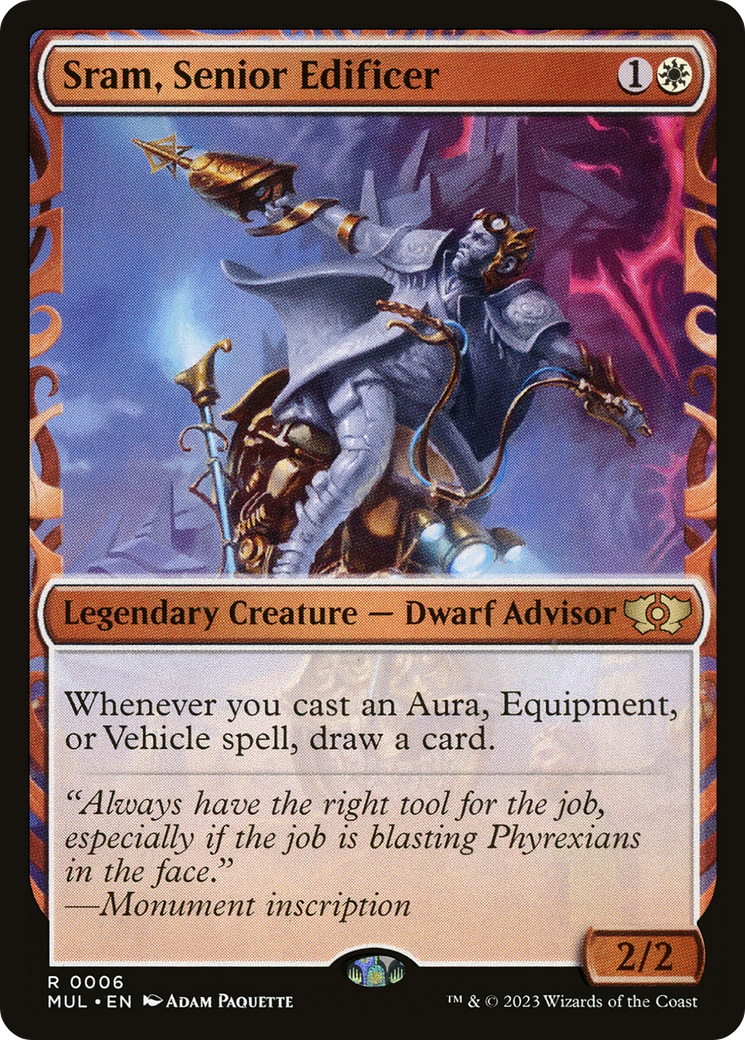 Sram, Senior Edificer (Showcase) (006) Foil - Multiverse Legends