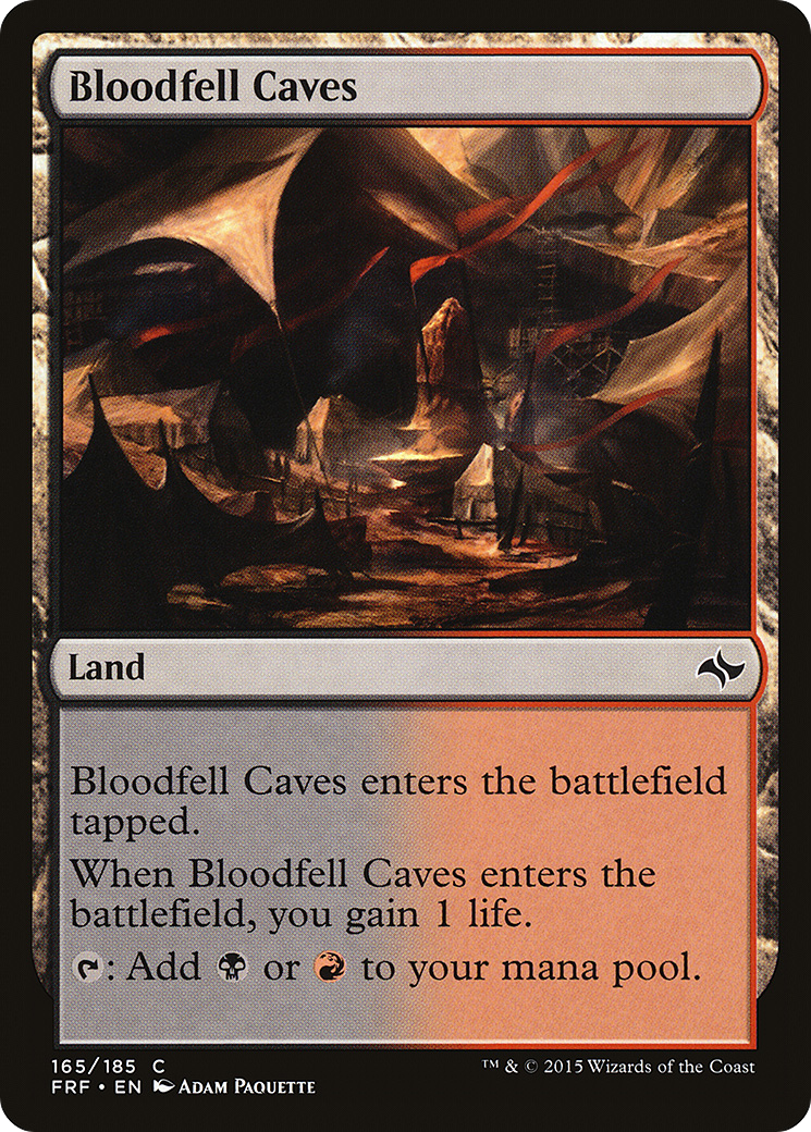 Bloodfell Caves (165) Foil - Fate Reforged