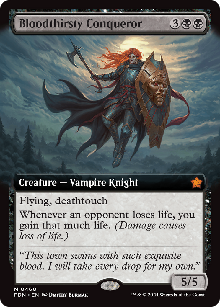 Bloodthirsty Conqueror (Extended Art) (460) Foil - Foundations