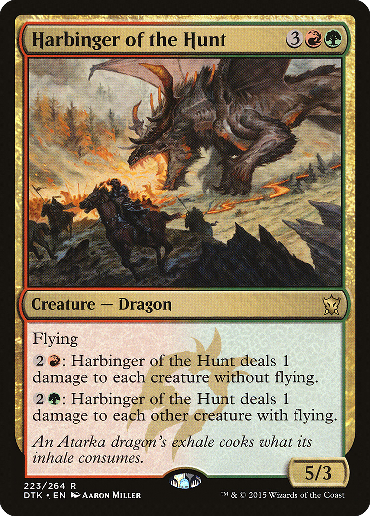 Harbinger of the Hunt (223) Foil - Dragons of Tarkir