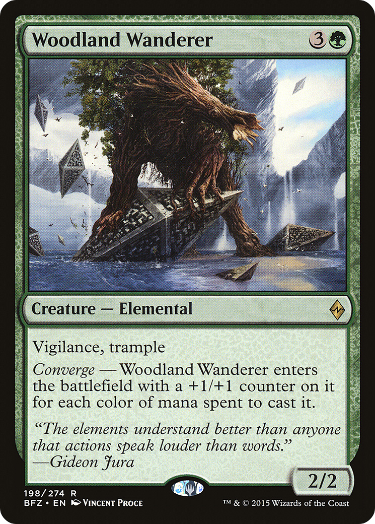 Woodland Wanderer (198) Foil - Battle for Zendikar