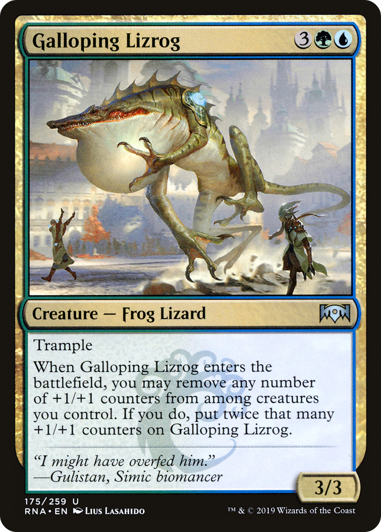 Galloping Lizrog (175) Foil - Ravnica Allegiance