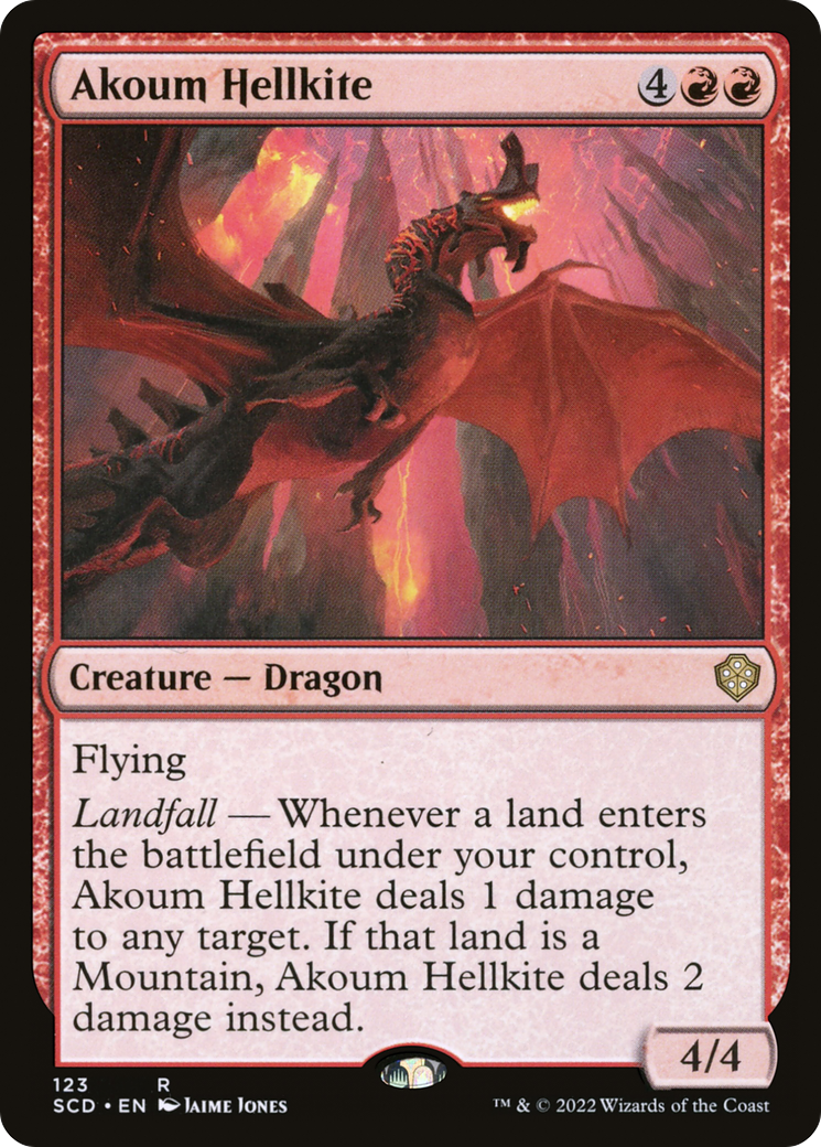 Akoum Hellkite (123) - Starter Commander Decks