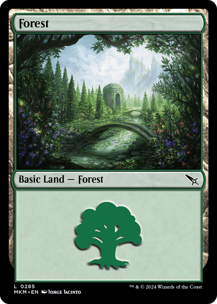 Forest (285) Foil - Murders at Karlov Manor