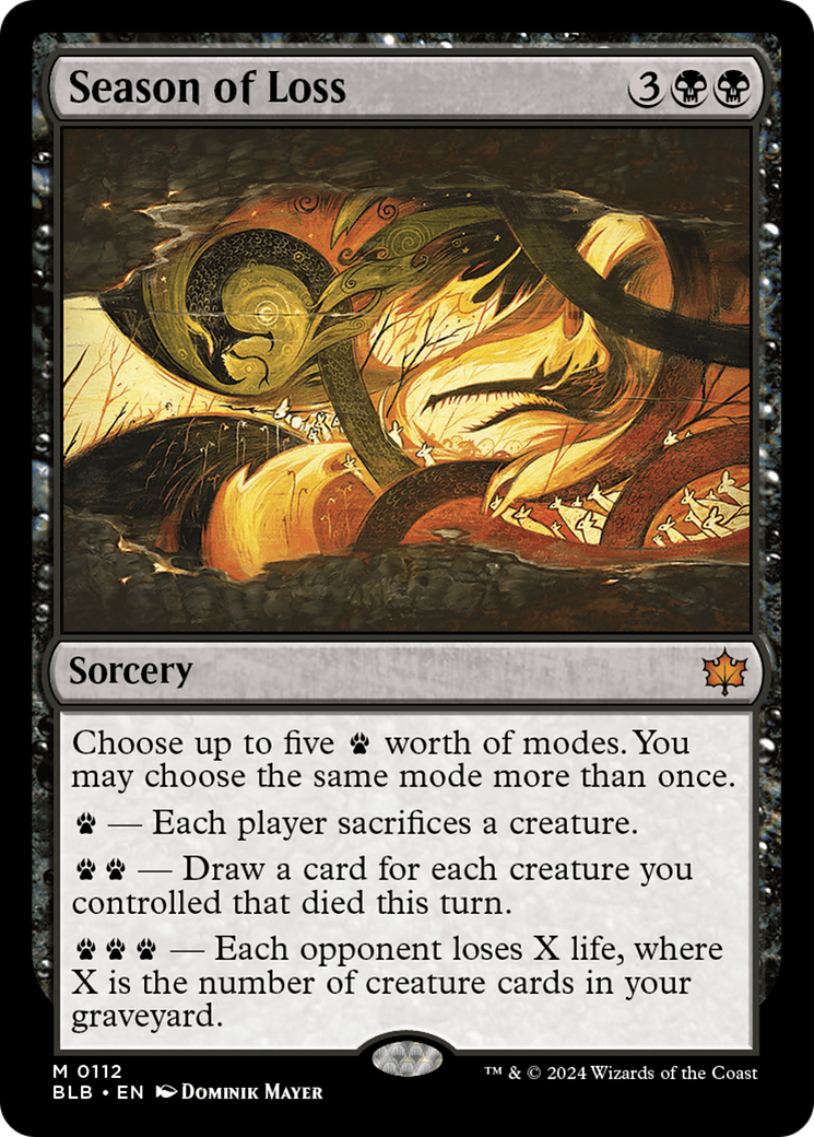 Season of Loss (112) Foil - Bloomburrow