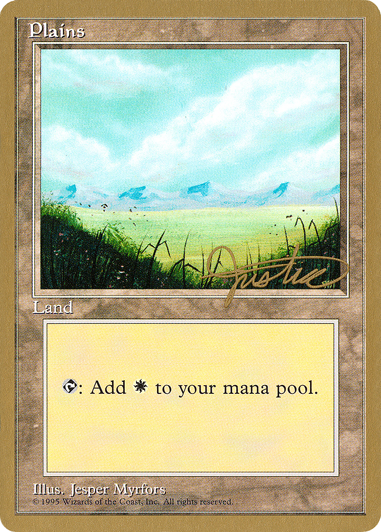 Plains (C) - 1996 Mark Justice (4ED) - Pro Tour Collector Set