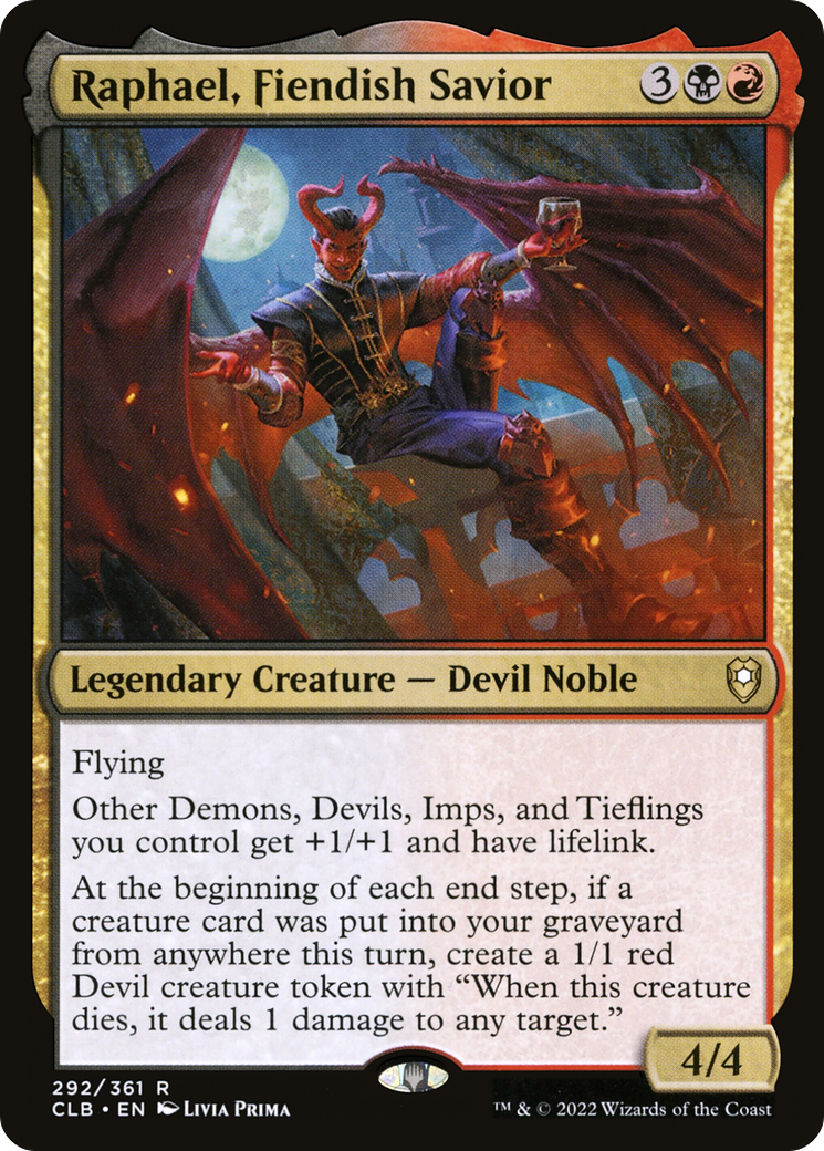 Raphael, Fiendish Savior (292) Foil - Commander Legends: Battle for Baldur's Gate