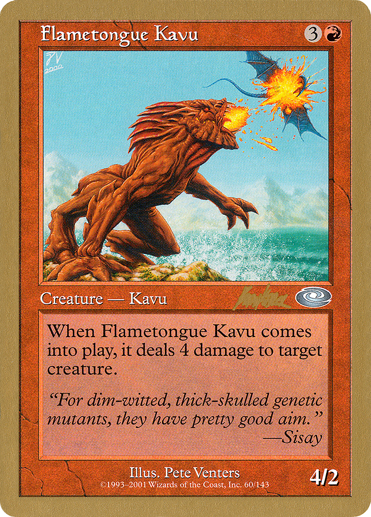 Flametongue Kavu (Retro) (bk60) - World Championship Decks 2002