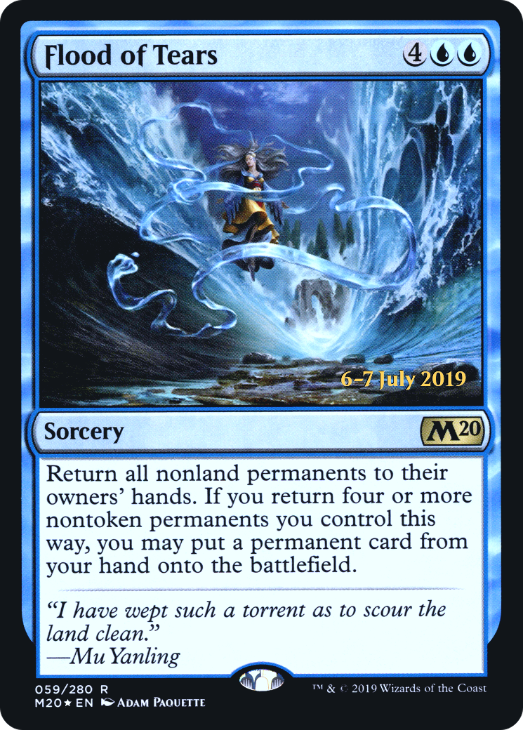 Flood of Tears (59s) Foil - Core Set 2020 Promos