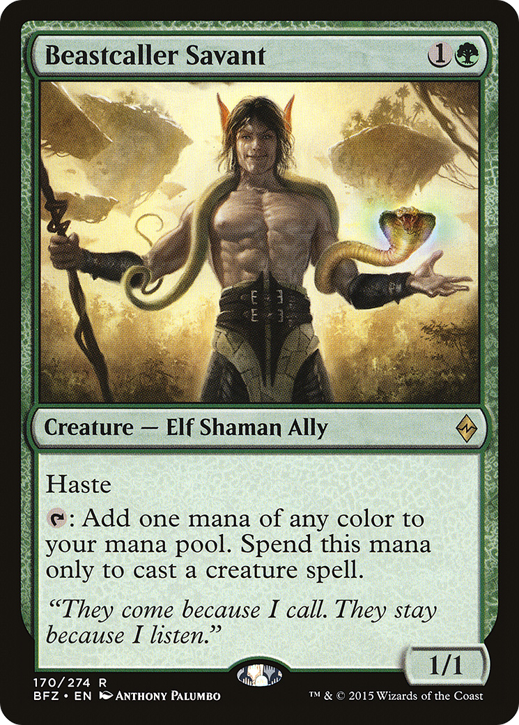 Beastcaller Savant (170) Foil - Battle for Zendikar