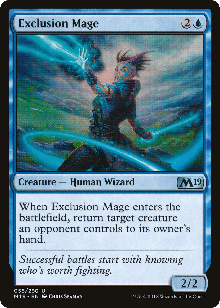 Exclusion Mage (055) Foil - Core Set 2019