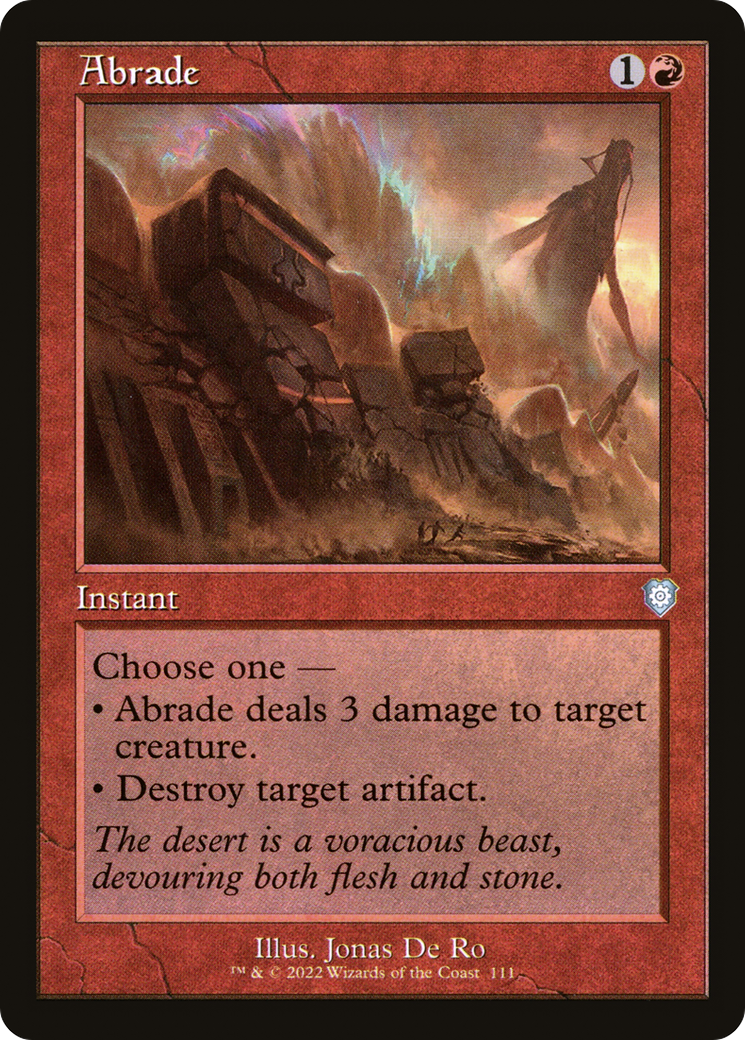 Abrade (Retro) (111) - The Brothers' War Commander