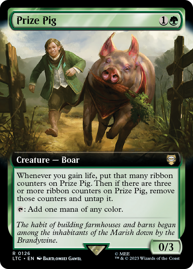 Prize Pig (Extended Art) (126) Foil - Tales of Middle-earth Commander