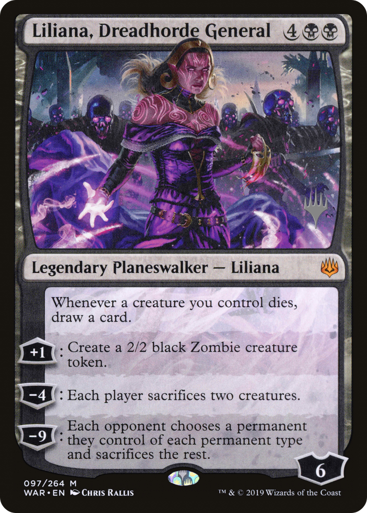 Liliana, Dreadhorde General (97p) Foil - War of the Spark Promos