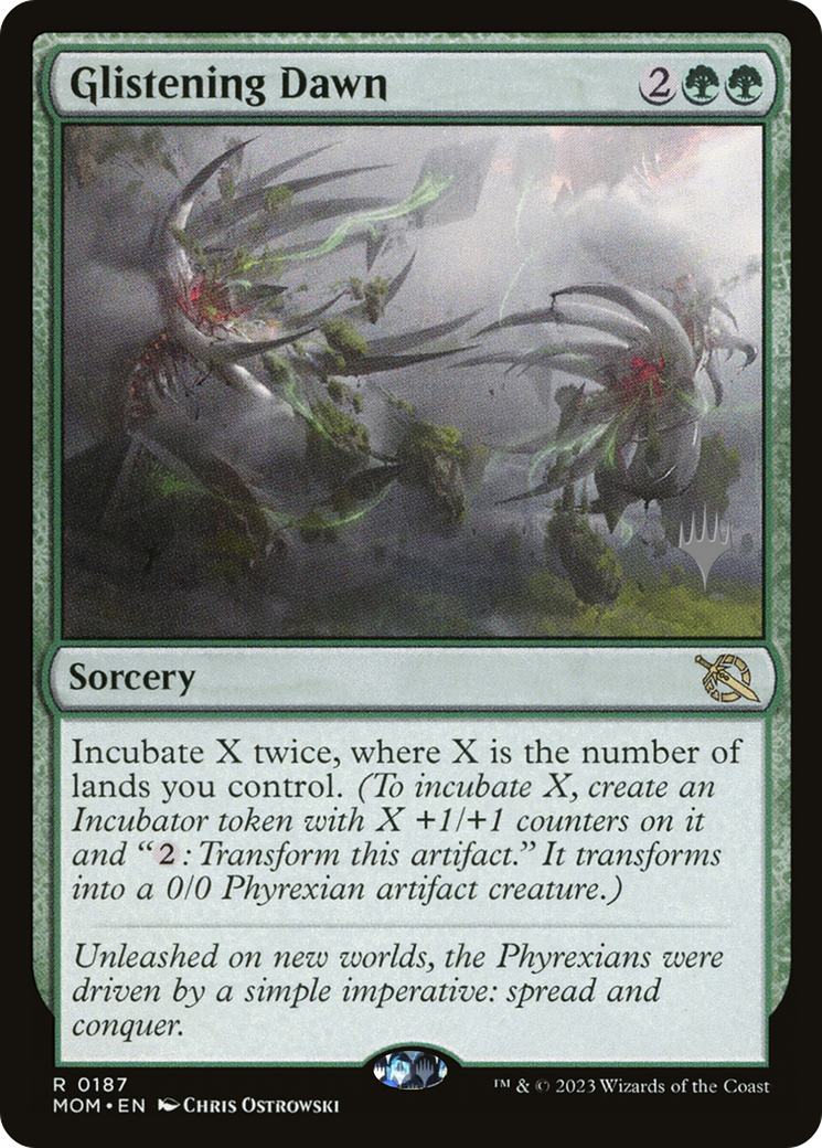Glistening Dawn (187p) Foil - March of the Machine Promos