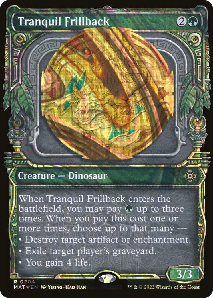 Tranquil Frillback (Halo Foil) (Showcase) (204) Foil - March of the Machine: The Aftermath
