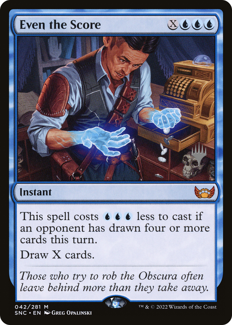 Even the Score (42p) Foil - Streets of New Capenna Promos