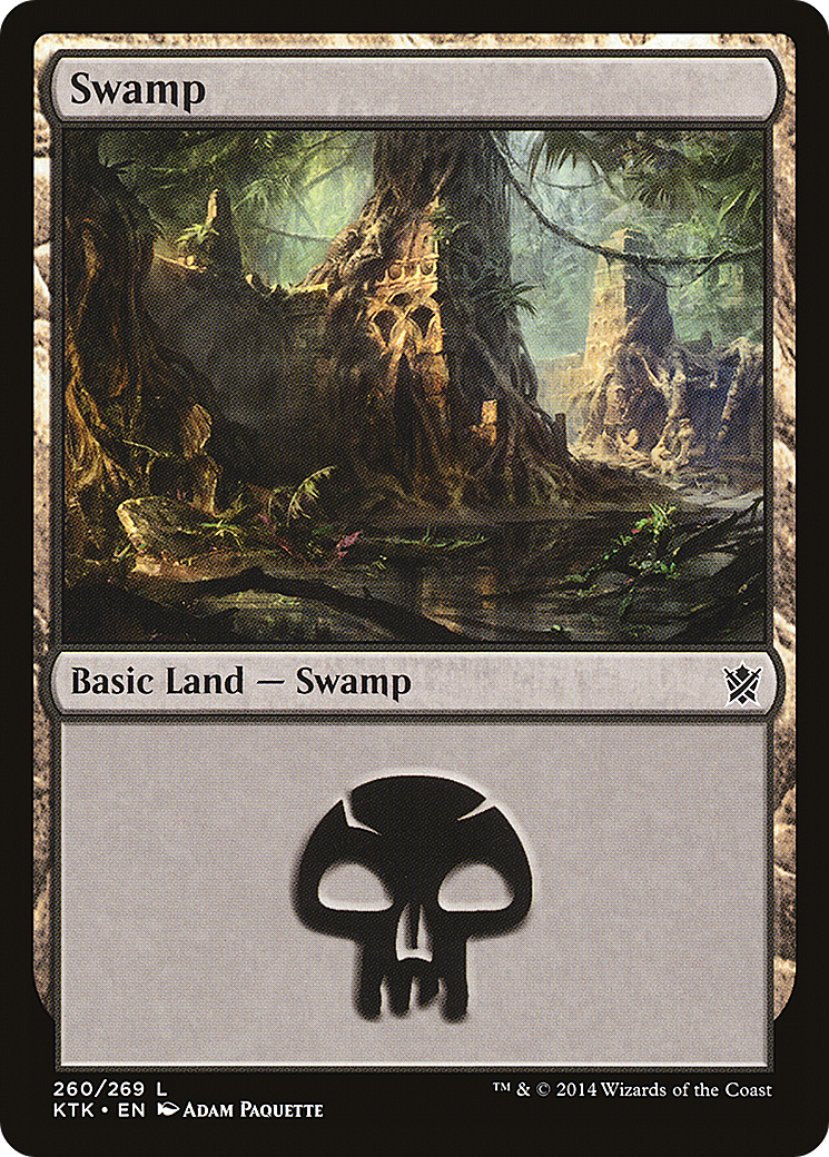 Swamp (260) Foil - Khans of Tarkir