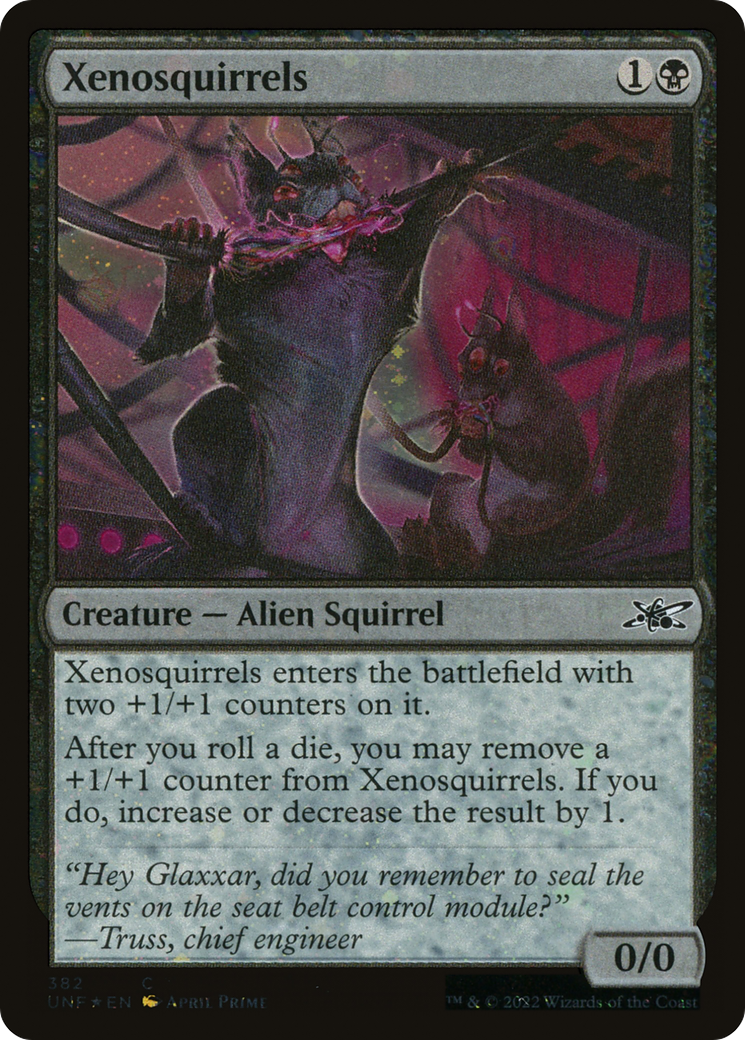 Xenosquirrels (Galaxy Foil) (382) Foil - Unfinity