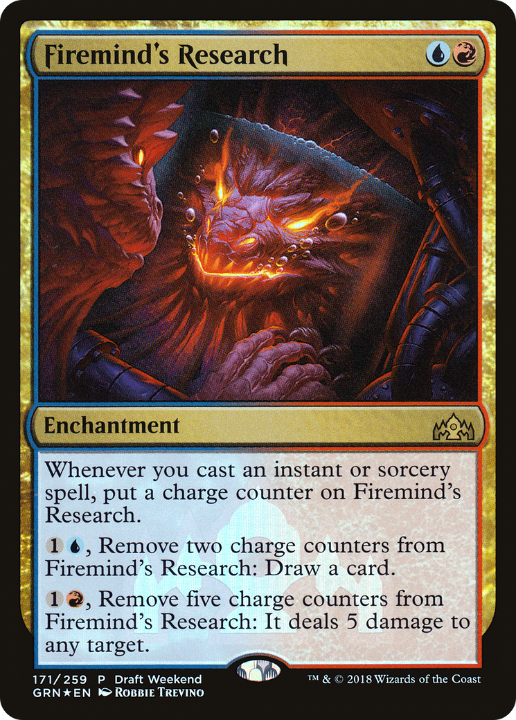 Firemind's Research (171) Foil - Guilds of Ravnica Promos