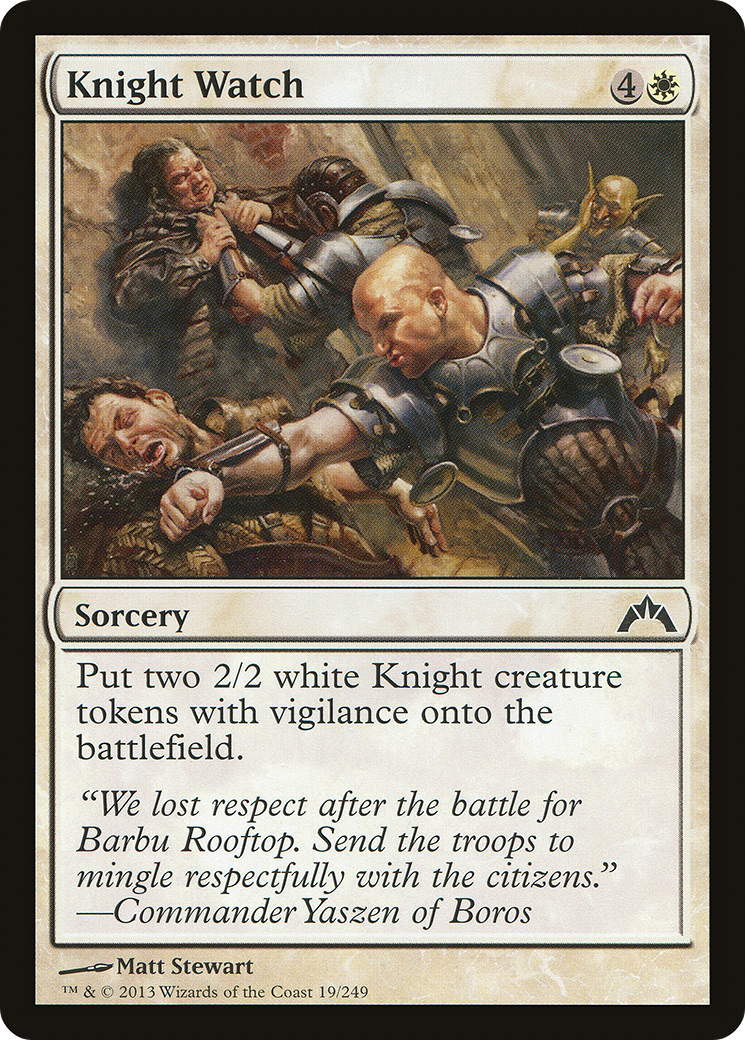 Knight Watch (019) Foil - Gatecrash