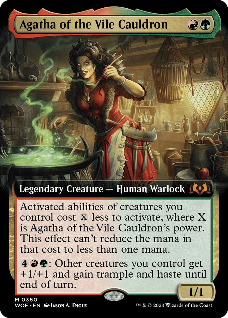 Agatha of the Vile Cauldron (Extended Art) (360) Foil - Wilds of Eldraine