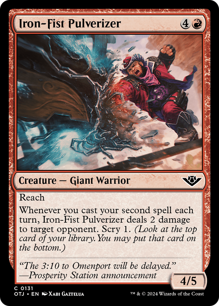 Iron-Fist Pulverizer (131) Foil - Outlaws of Thunder Junction