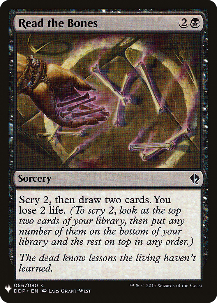 Read the Bones (DDP-56) - The List