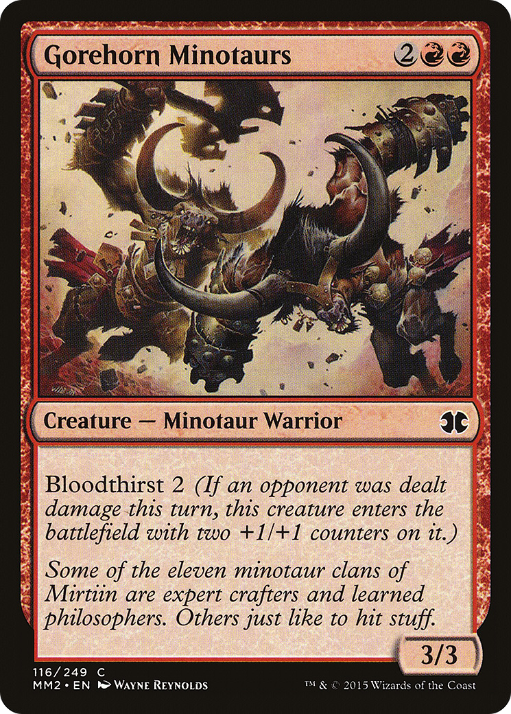 Gorehorn Minotaurs (116) Foil - Modern Masters 2015