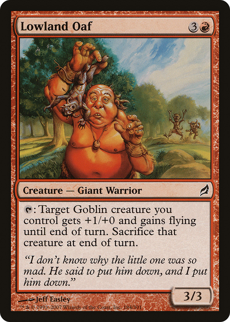 Lowland Oaf (184) - Lorwyn