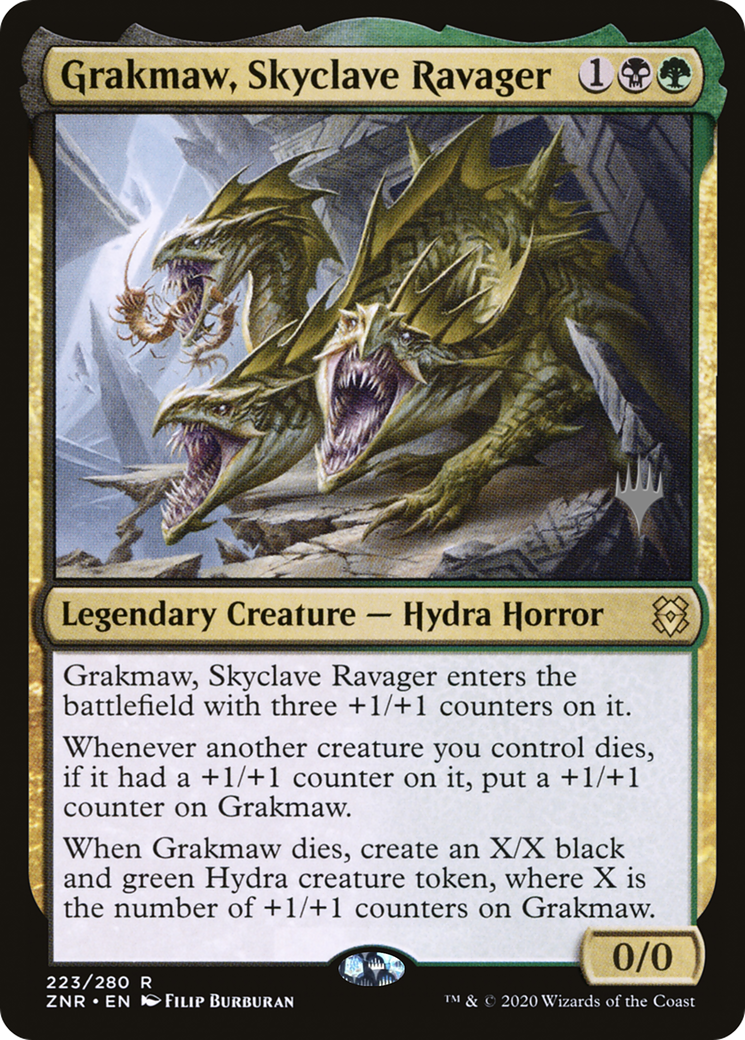 Grakmaw, Skyclave Ravager (223p) - Zendikar Rising Promos
