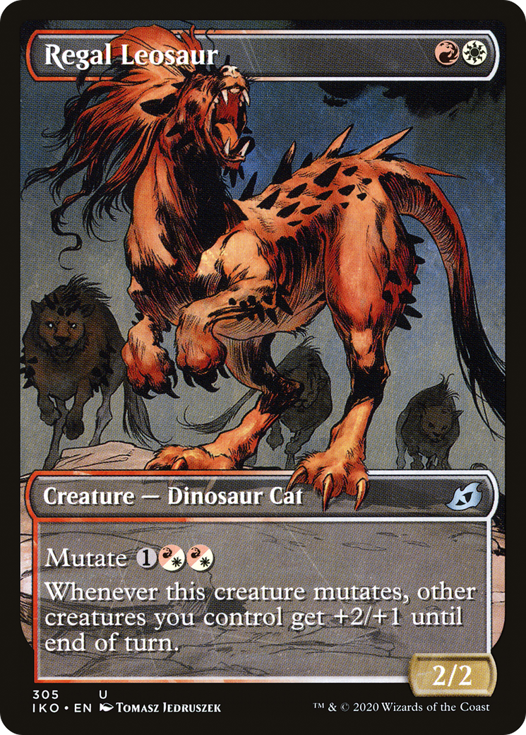 Regal Leosaur (Showcase) (305) Foil - Ikoria: Lair of Behemoths
