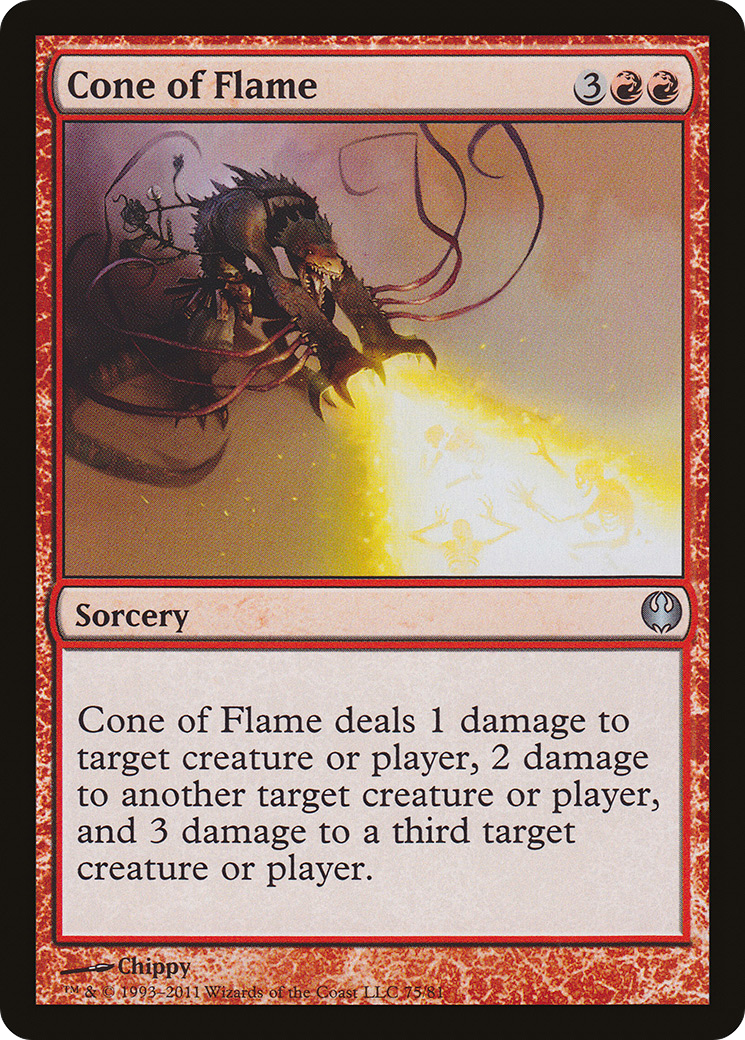 Cone of Flame (075) - Duel Decks: Knights vs. Dragons