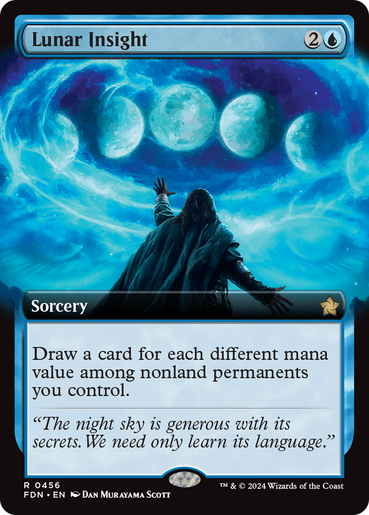 Lunar Insight (Extended Art) (456) Foil - Foundations