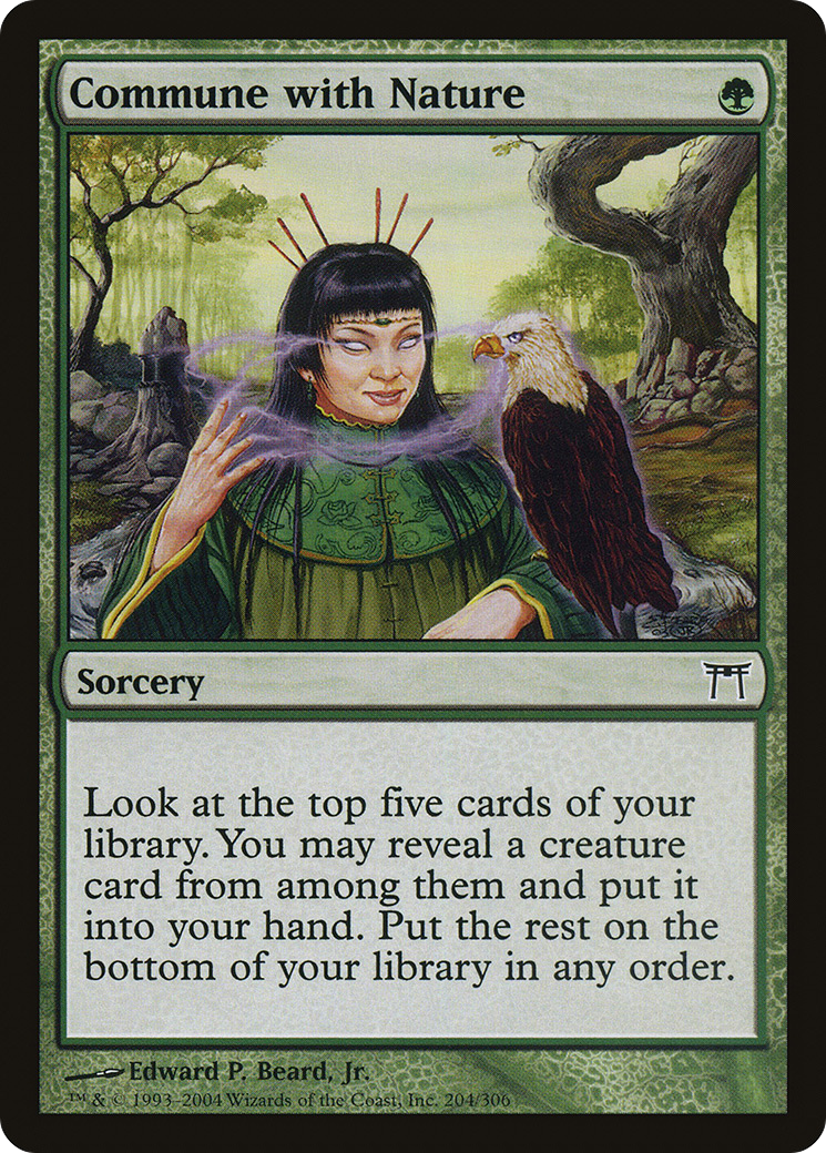 Commune with Nature (204) Foil - Champions of Kamigawa