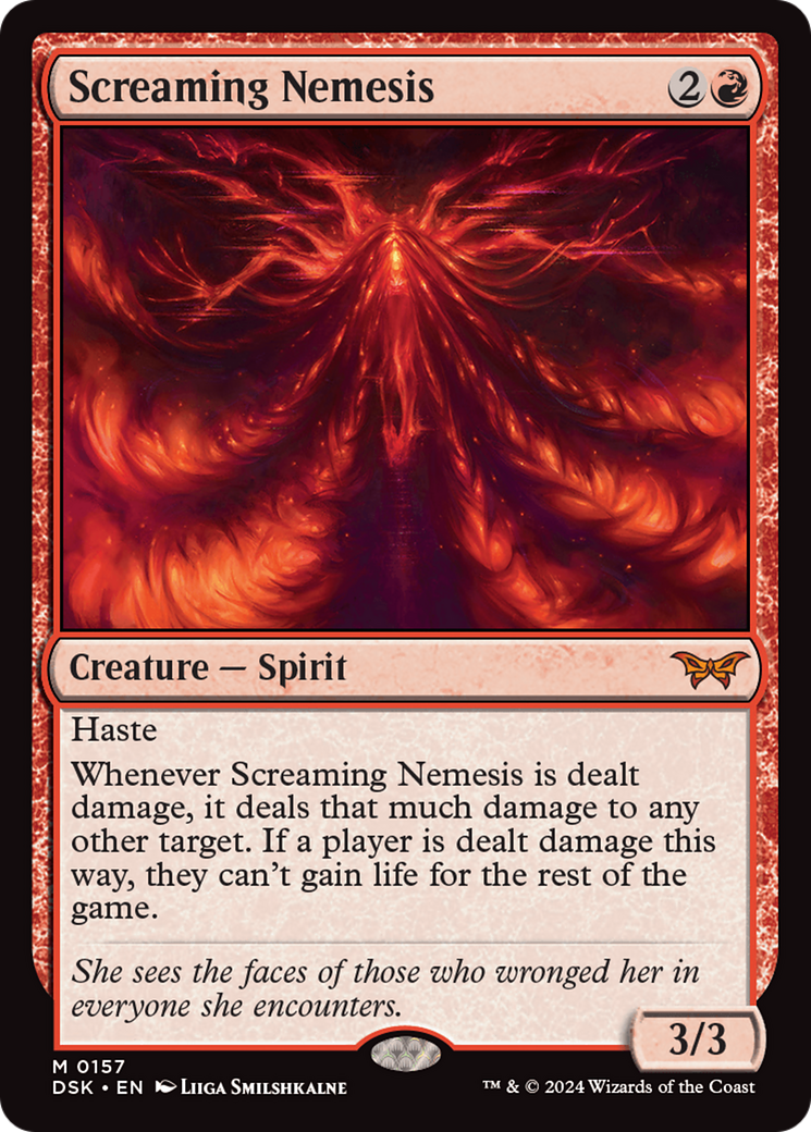Screaming Nemesis (157) Foil - Duskmourn: House of Horror