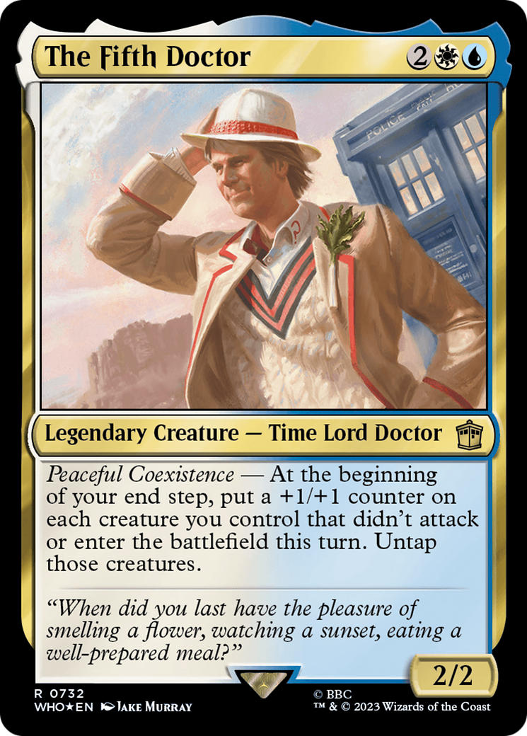 The Fifth Doctor (Surge Foil) (732) Foil - Doctor Who