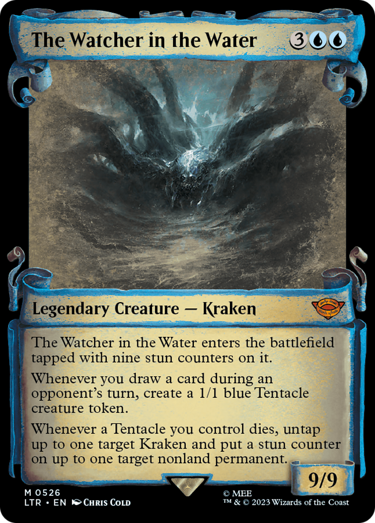 The Watcher in the Water (Showcase Scrolls) (Showcase) (526) Foil - The Lord of the Rings: Tales of Middle-earth
