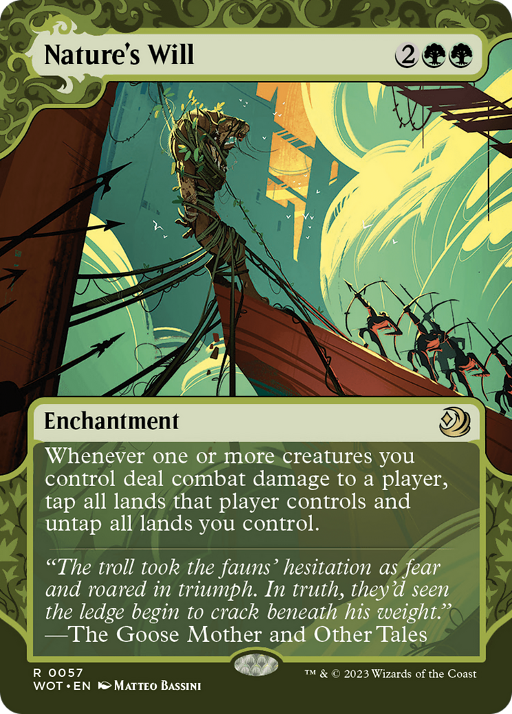 Nature's Will (Showcase) (057) Foil - Wilds of Eldraine: Enchanting Tales